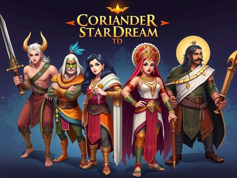 Coriander Star Dream game artwork showing Indian fantasy characters